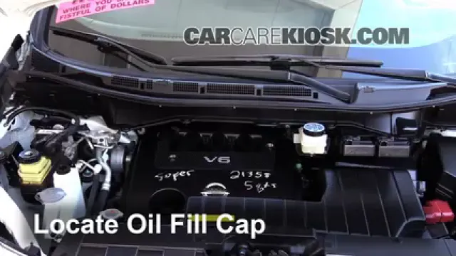 2012 Nissan Quest SV 3.5L V6 Aceite Agregar aceite